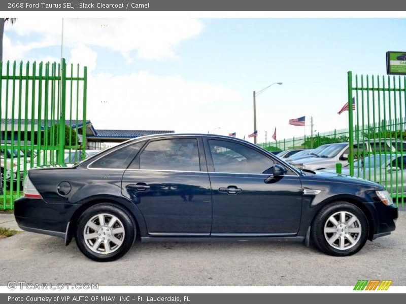 Black Clearcoat / Camel 2008 Ford Taurus SEL