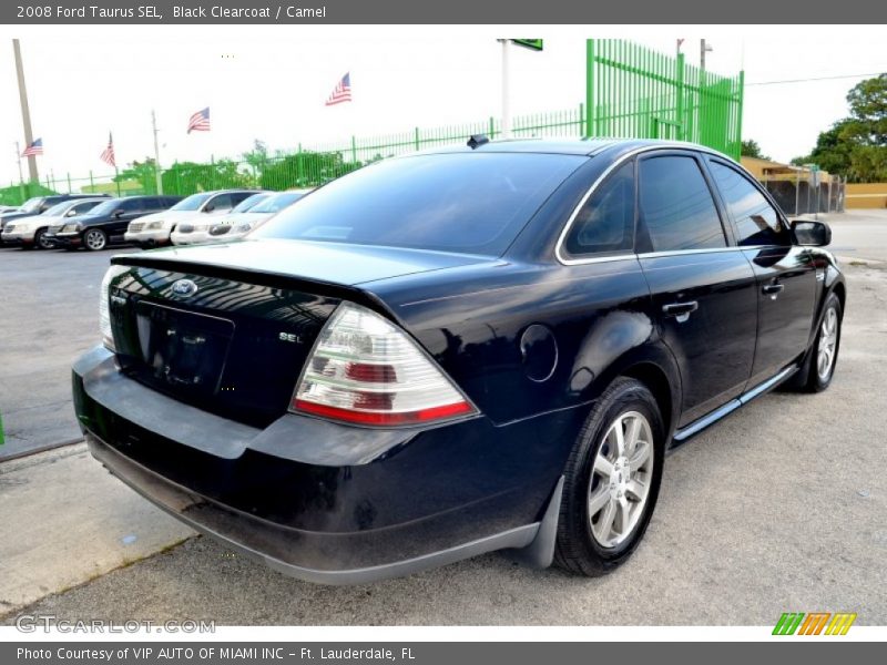 Black Clearcoat / Camel 2008 Ford Taurus SEL