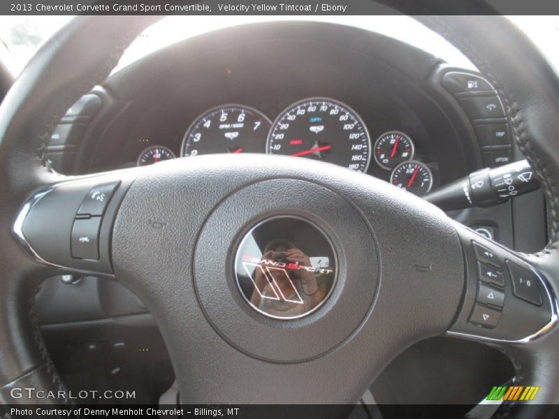 Velocity Yellow Tintcoat / Ebony 2013 Chevrolet Corvette Grand Sport Convertible