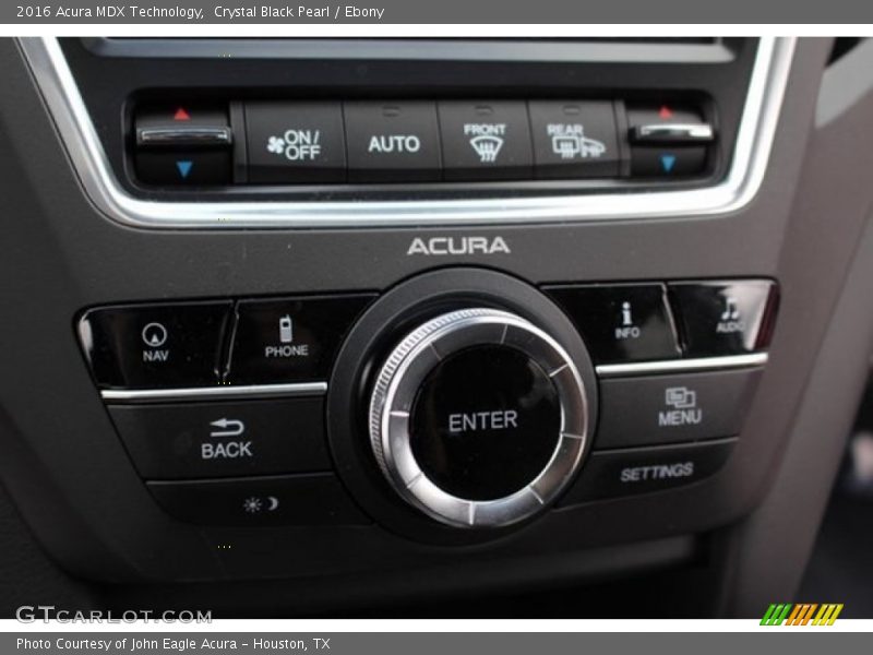 Crystal Black Pearl / Ebony 2016 Acura MDX Technology