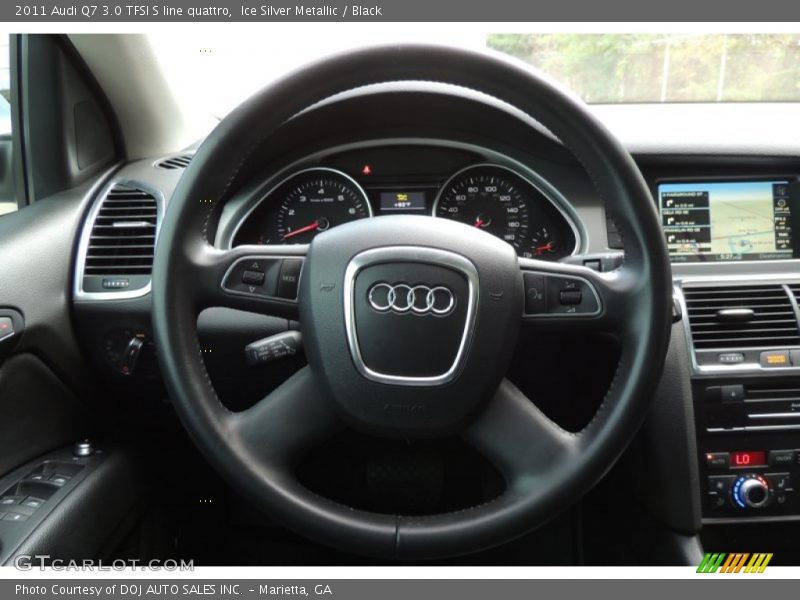 Ice Silver Metallic / Black 2011 Audi Q7 3.0 TFSI S line quattro