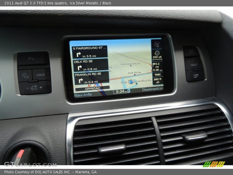 Ice Silver Metallic / Black 2011 Audi Q7 3.0 TFSI S line quattro