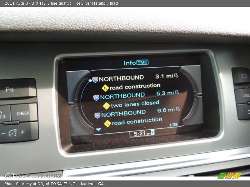 Ice Silver Metallic / Black 2011 Audi Q7 3.0 TFSI S line quattro