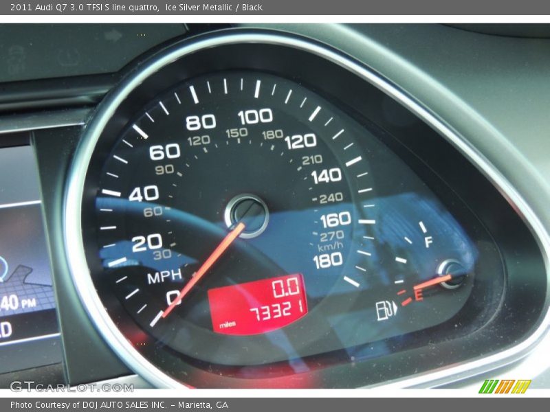 Ice Silver Metallic / Black 2011 Audi Q7 3.0 TFSI S line quattro