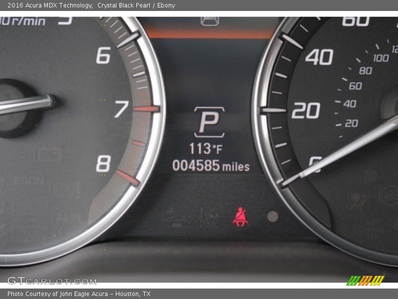 Crystal Black Pearl / Ebony 2016 Acura MDX Technology