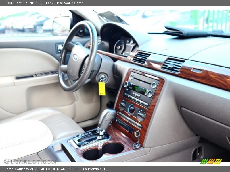 Black Clearcoat / Camel 2008 Ford Taurus SEL