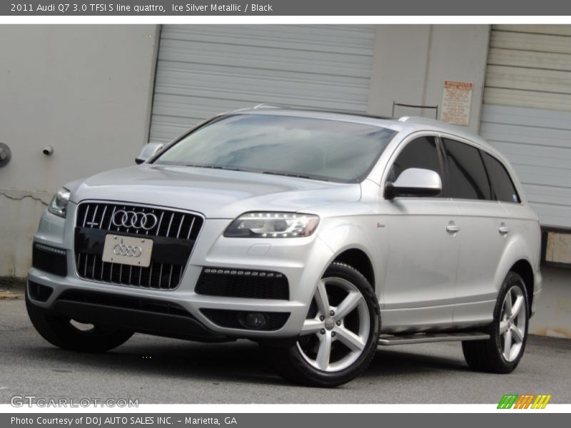 Ice Silver Metallic / Black 2011 Audi Q7 3.0 TFSI S line quattro