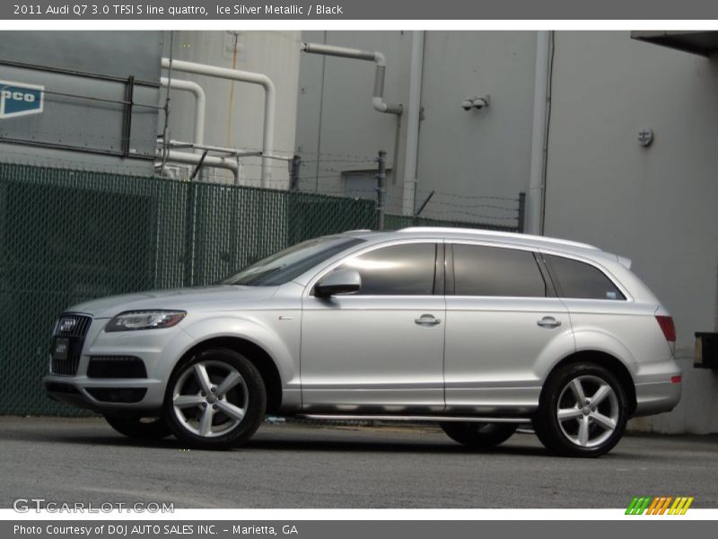 Ice Silver Metallic / Black 2011 Audi Q7 3.0 TFSI S line quattro