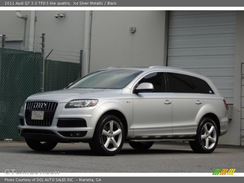 Ice Silver Metallic / Black 2011 Audi Q7 3.0 TFSI S line quattro