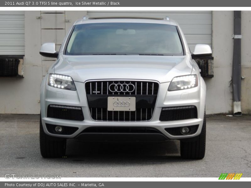 Ice Silver Metallic / Black 2011 Audi Q7 3.0 TFSI S line quattro