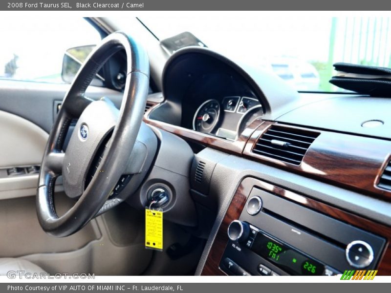 Black Clearcoat / Camel 2008 Ford Taurus SEL