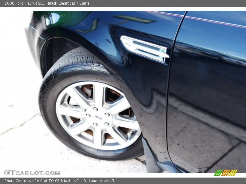 Black Clearcoat / Camel 2008 Ford Taurus SEL