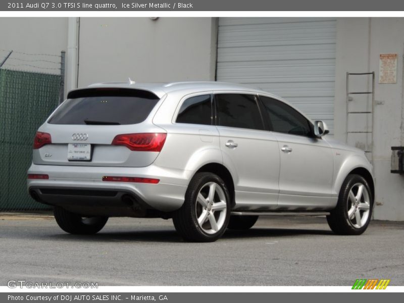 Ice Silver Metallic / Black 2011 Audi Q7 3.0 TFSI S line quattro