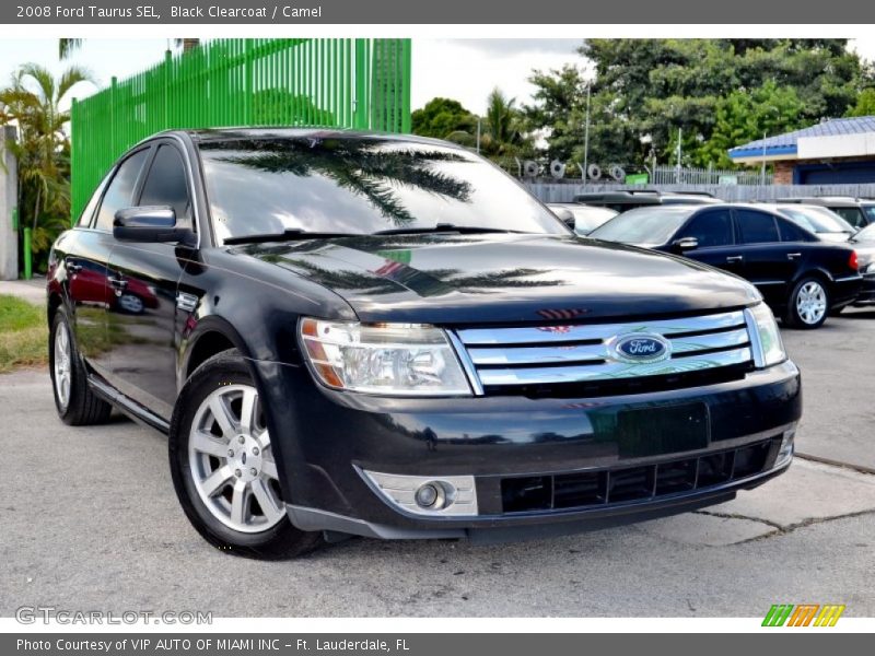Black Clearcoat / Camel 2008 Ford Taurus SEL