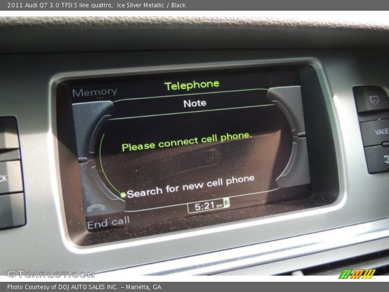 Ice Silver Metallic / Black 2011 Audi Q7 3.0 TFSI S line quattro