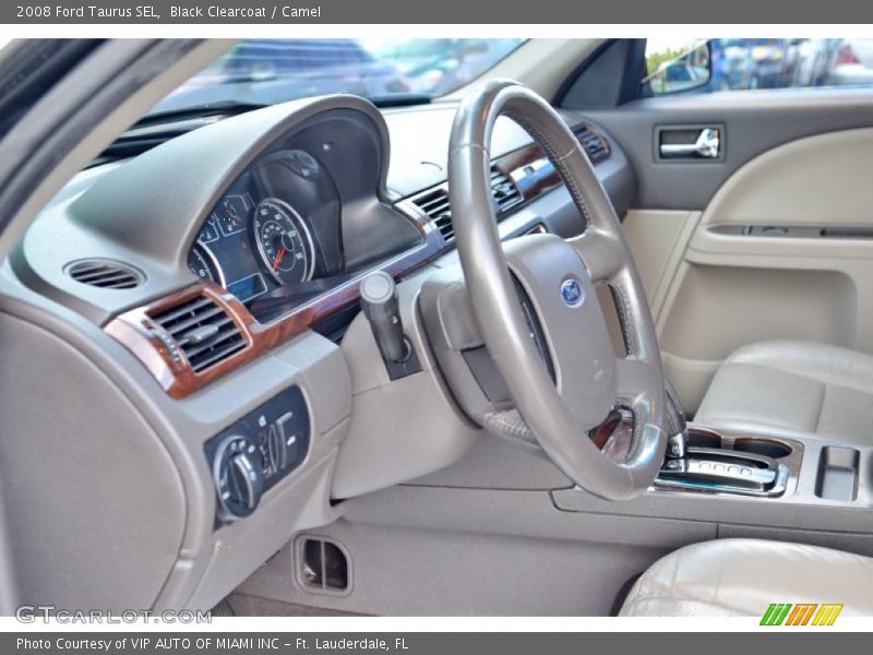 Black Clearcoat / Camel 2008 Ford Taurus SEL
