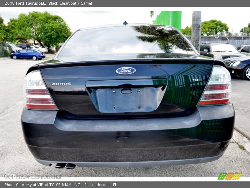 Black Clearcoat / Camel 2008 Ford Taurus SEL