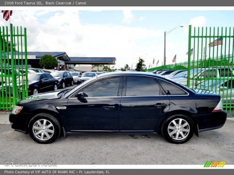 Black Clearcoat / Camel 2008 Ford Taurus SEL