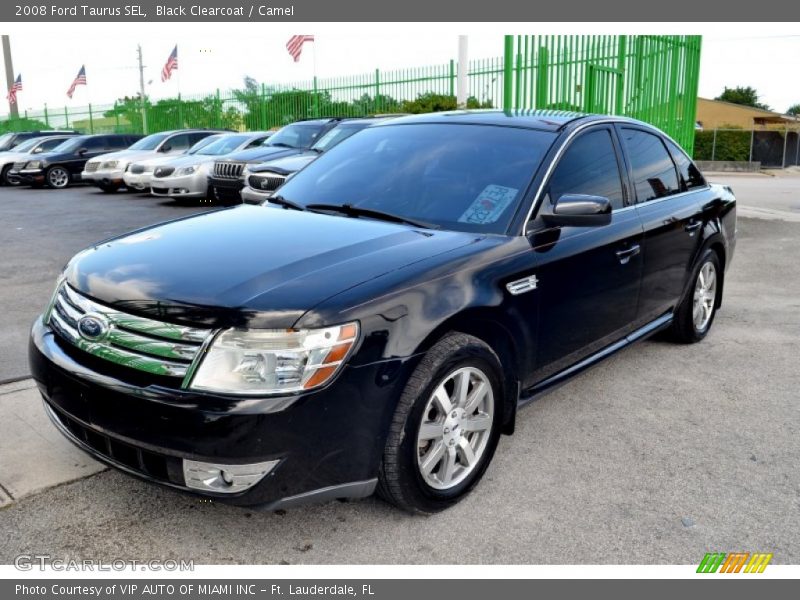 Black Clearcoat / Camel 2008 Ford Taurus SEL