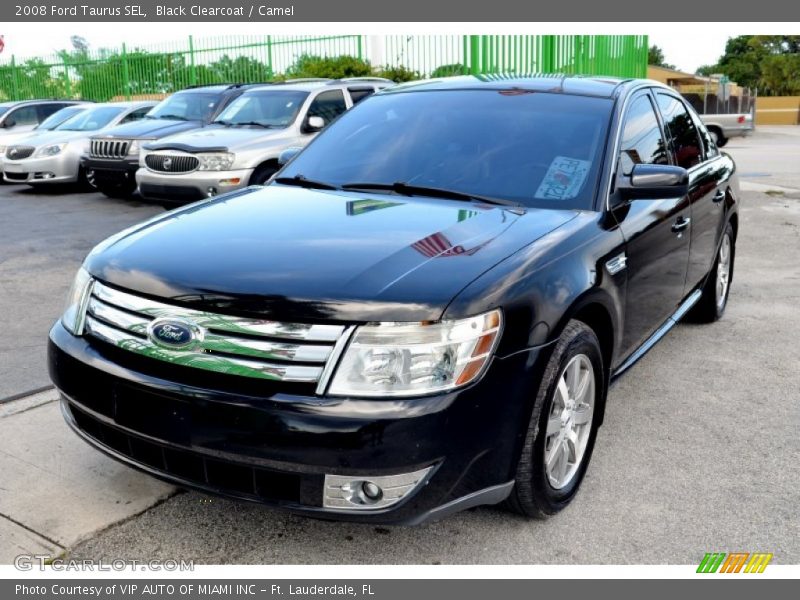 Black Clearcoat / Camel 2008 Ford Taurus SEL