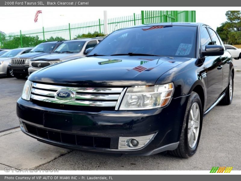 Black Clearcoat / Camel 2008 Ford Taurus SEL
