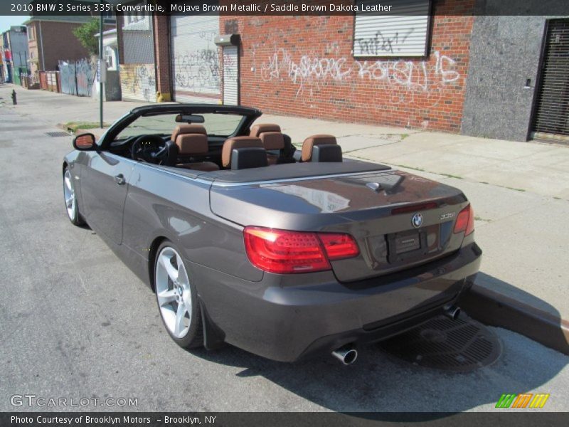 Mojave Brown Metallic / Saddle Brown Dakota Leather 2010 BMW 3 Series 335i Convertible