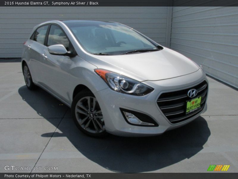 Symphony Air Silver / Black 2016 Hyundai Elantra GT