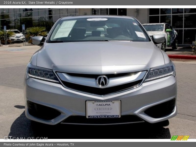 Slate Silver Metallic / Graystone 2016 Acura ILX