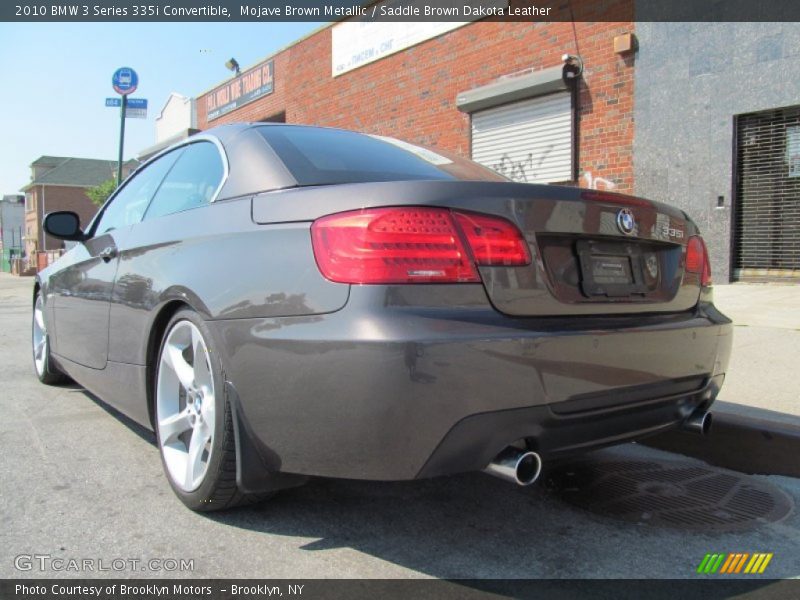 Mojave Brown Metallic / Saddle Brown Dakota Leather 2010 BMW 3 Series 335i Convertible