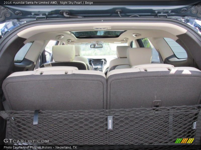 Night Sky Pearl / Beige 2016 Hyundai Santa Fe Limited AWD