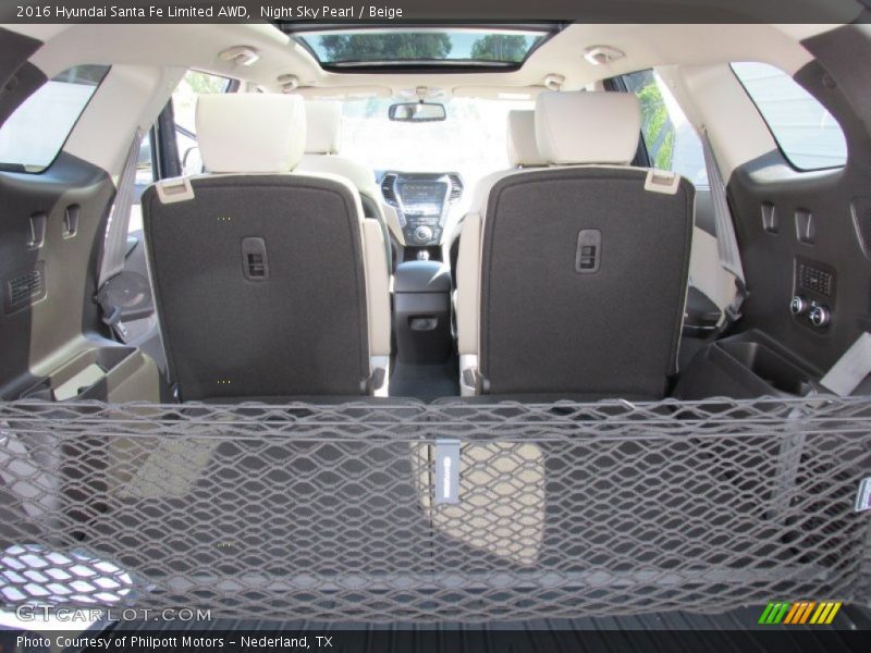 Night Sky Pearl / Beige 2016 Hyundai Santa Fe Limited AWD