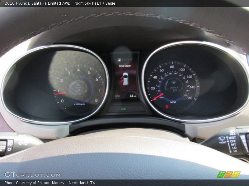  2016 Santa Fe Limited AWD Limited AWD Gauges