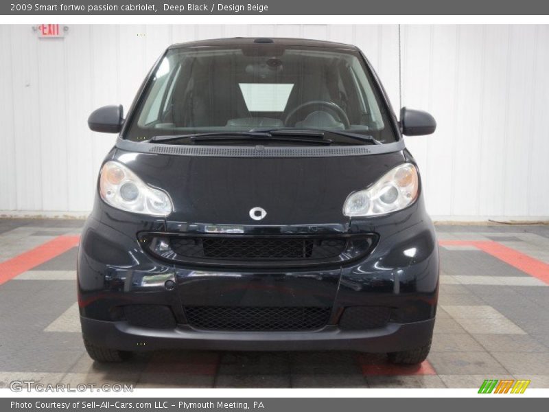 Deep Black / Design Beige 2009 Smart fortwo passion cabriolet