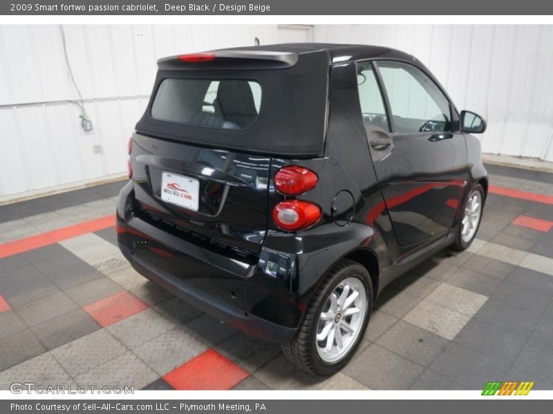 Deep Black / Design Beige 2009 Smart fortwo passion cabriolet