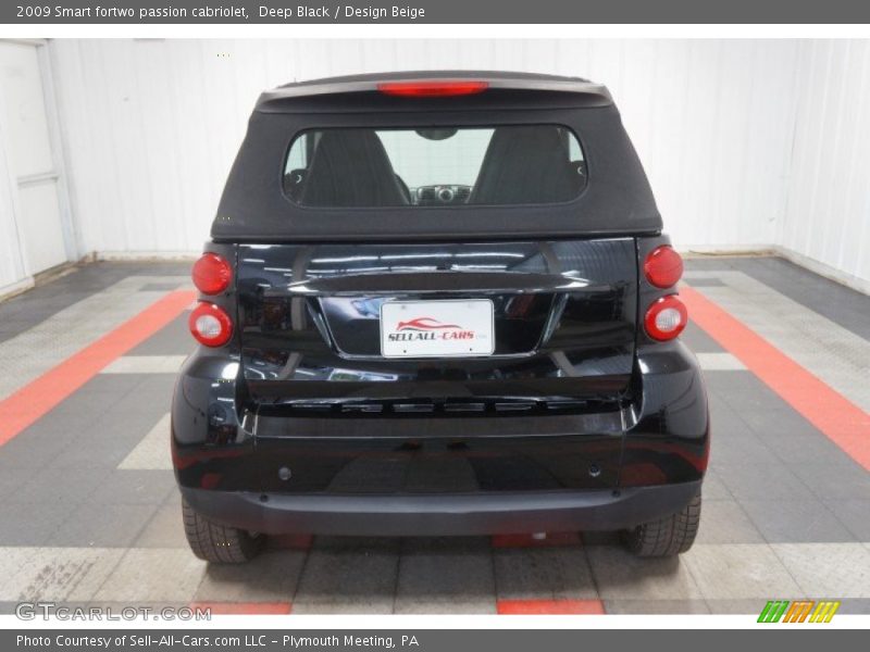 Deep Black / Design Beige 2009 Smart fortwo passion cabriolet
