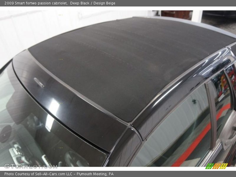 Deep Black / Design Beige 2009 Smart fortwo passion cabriolet