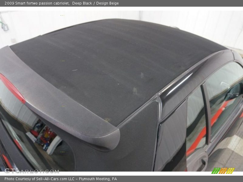 Deep Black / Design Beige 2009 Smart fortwo passion cabriolet
