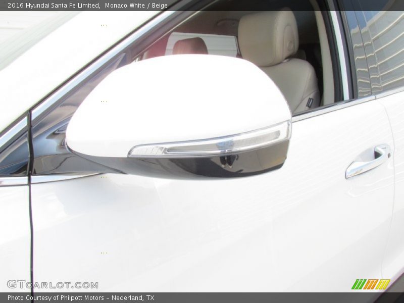Monaco White / Beige 2016 Hyundai Santa Fe Limited