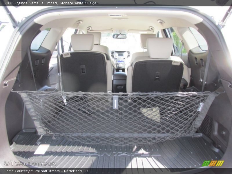 Monaco White / Beige 2016 Hyundai Santa Fe Limited