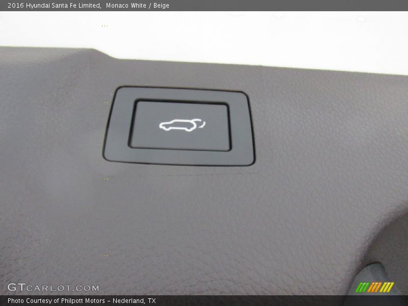 Monaco White / Beige 2016 Hyundai Santa Fe Limited