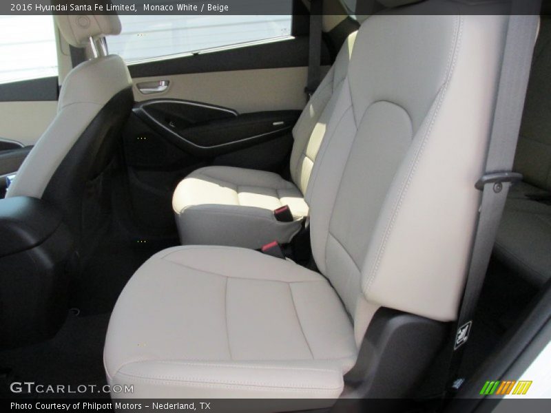 Monaco White / Beige 2016 Hyundai Santa Fe Limited