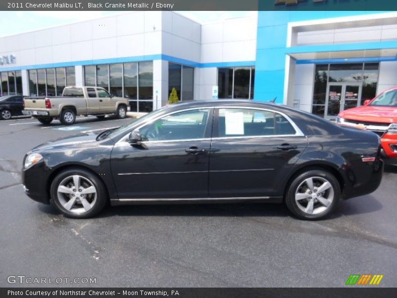 Black Granite Metallic / Ebony 2011 Chevrolet Malibu LT