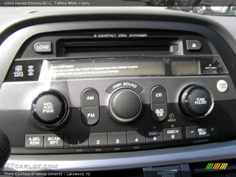 Taffeta White / Ivory 2009 Honda Odyssey EX-L