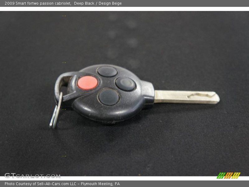 Deep Black / Design Beige 2009 Smart fortwo passion cabriolet