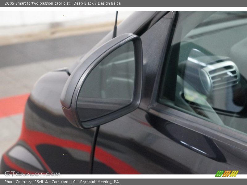 Deep Black / Design Beige 2009 Smart fortwo passion cabriolet