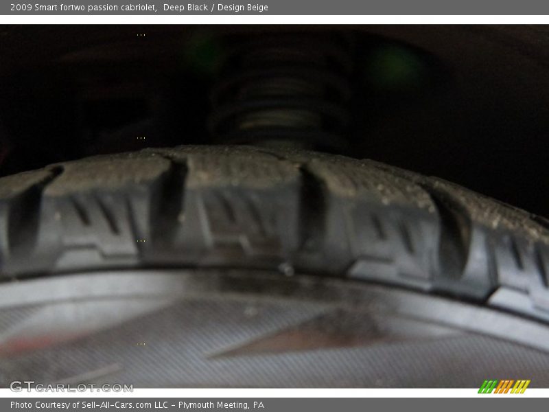 Deep Black / Design Beige 2009 Smart fortwo passion cabriolet
