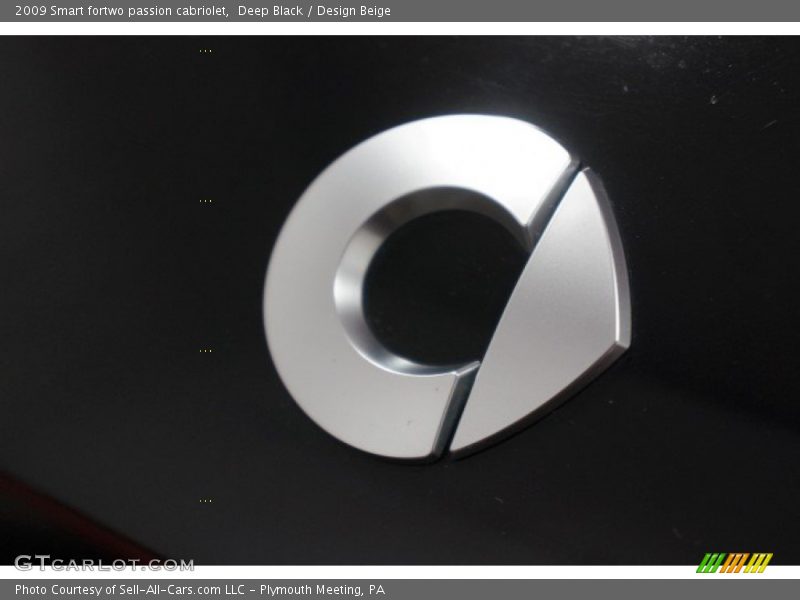 Deep Black / Design Beige 2009 Smart fortwo passion cabriolet