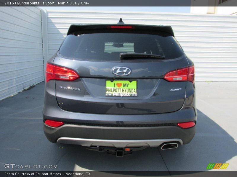 Marlin Blue / Gray 2016 Hyundai Santa Fe Sport