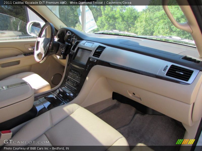 White Diamond Tricoat / Cashmere/Cocoa 2011 Cadillac Escalade EXT Premium AWD