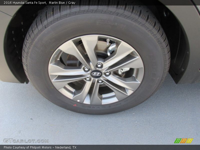 Marlin Blue / Gray 2016 Hyundai Santa Fe Sport
